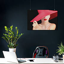 Плакат "Дівчина в червоний капелюх", 40×60см, фото 3