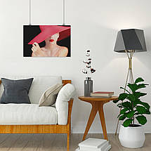 Плакат "Дівчина в червоний капелюх", 40×60см, фото 4