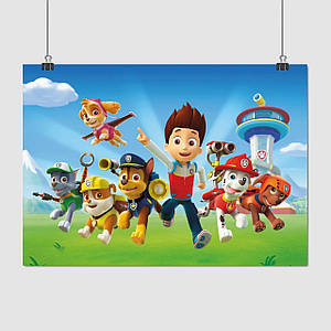 Плакат "Щенячий патруль, Paw Patrol", 43×60см