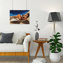 Плакат "Дівчина в шезлонгу біля басейну", 43×60см, фото 4