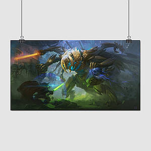 Плакат "Генерал Гривус та Йода, Зоряні Війни, Grievous, Star Wars", 33×60см