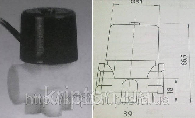 Клапан відсікач газу 24B