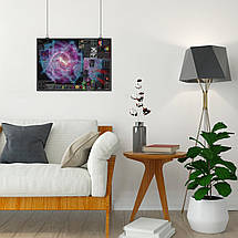 Плакат "Вархаммер 40000, карта галактики, Warhammer 40000", 75×106см, фото 4