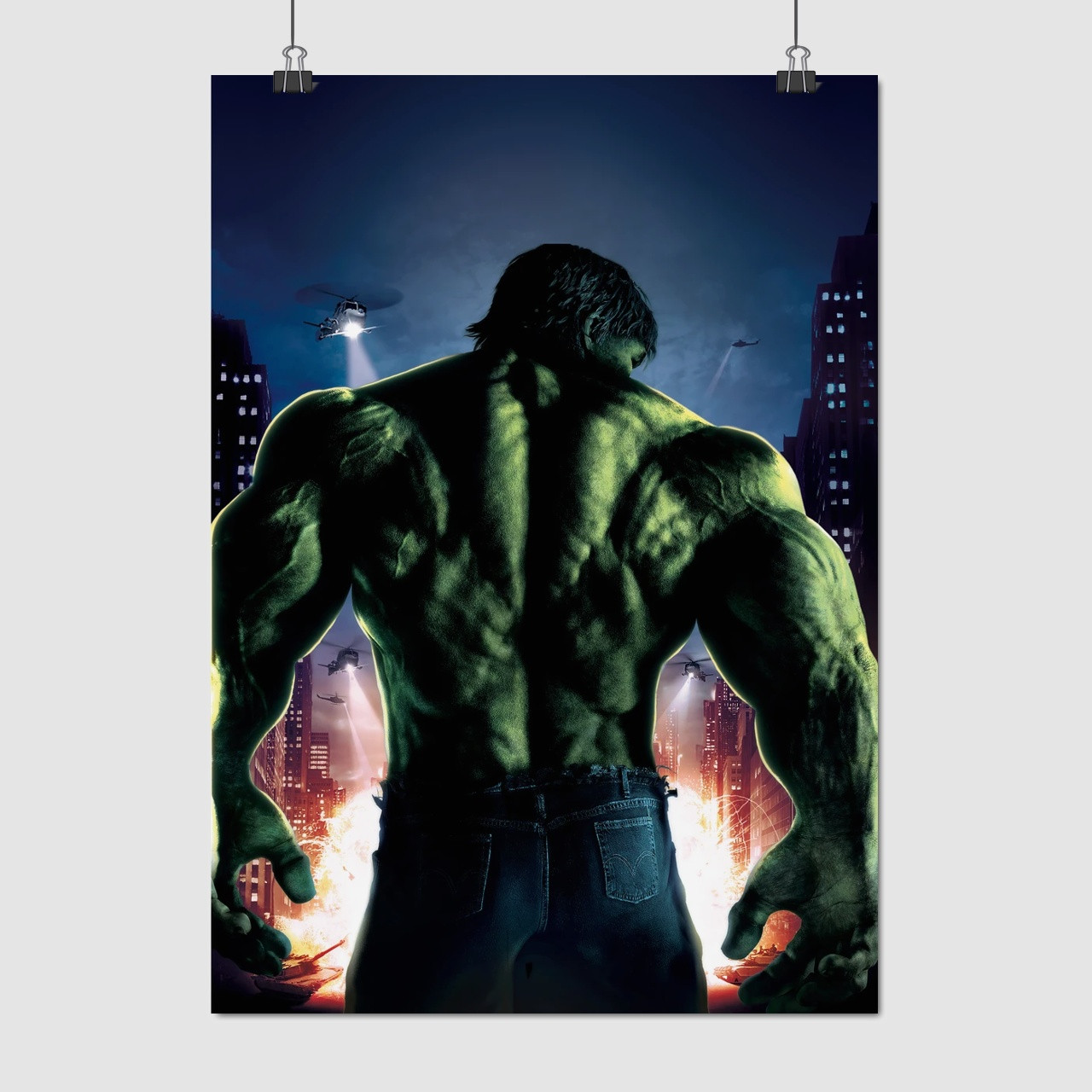 Плакат "Неймовірний Халк, Incredible Hulk (2008)", 60×43см