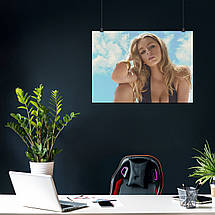 Плакат "Дівчина на тлі неба", 43×60см, фото 3