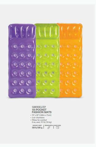 Intex Матрац 58890 NP "Мода" (6) розміром 188х71см, 3 кольори