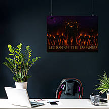 Плакат "Вархаммер 40000, Легіон Проклятих, Legion Of The Damned, Warhammer 40000", 43×60см, фото 3