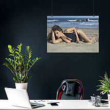 Плакат "Дівчина на піску", 43×60см, фото 3