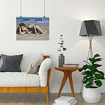 Плакат "Дівчина на піску", 43×60см, фото 4