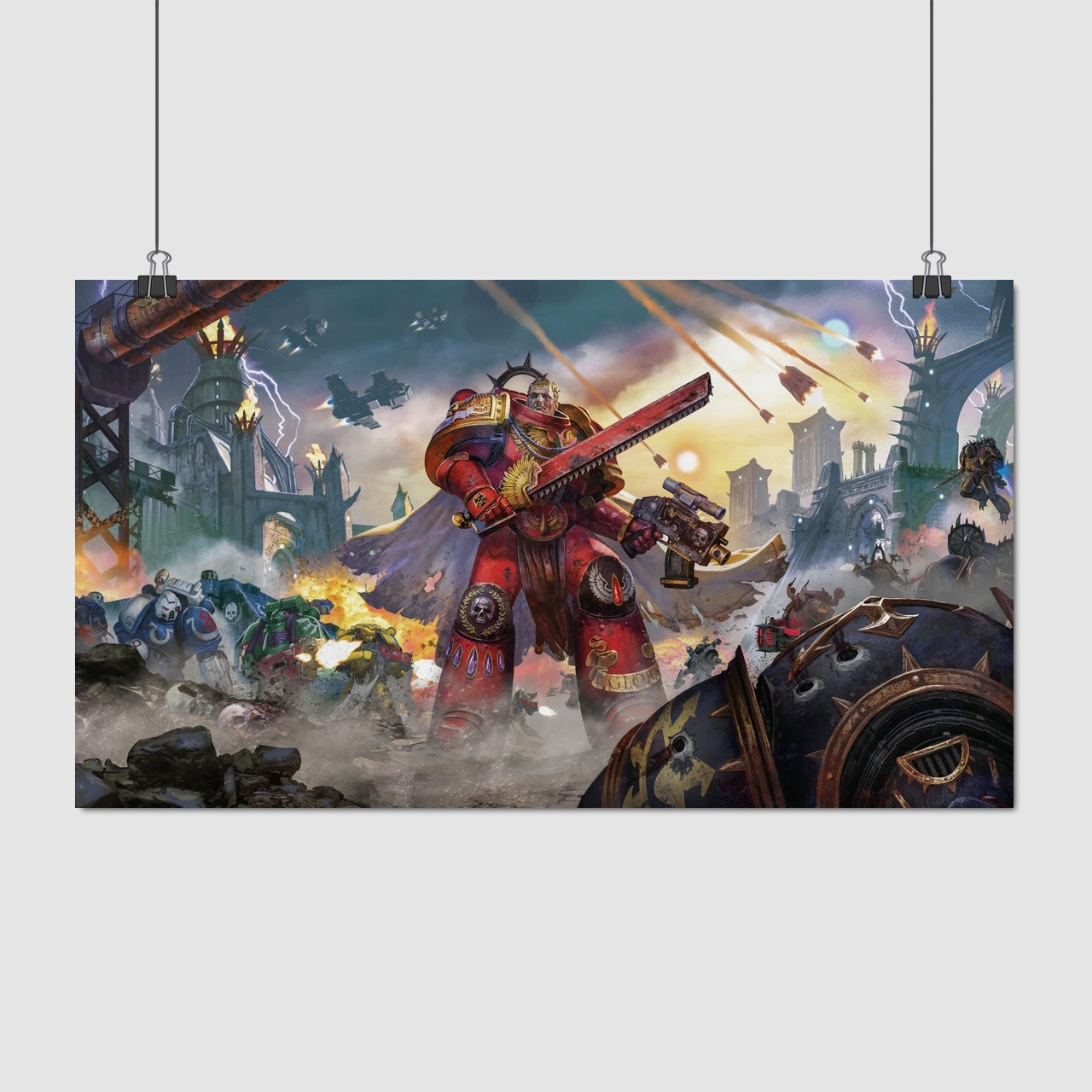 Плакат "Вархаммер 40000, Ультрамарин, Warhammer 40000", 34×60см