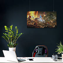 Плакат "Вархаммер 40000, Warhammer 40000, Dawn of War 3", 34×60см, фото 3