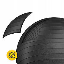 М'яч для фітнесу (фітбол) 4FIZJO 75 см Anti-Burst Black (P-5907739316370), фото 2