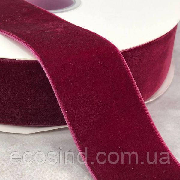Оксамитова стрічка декоративна 3,8 см 20 м - №8060