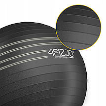 М'яч для фітнесу (фітбол) 4FIZJO 75 см Anti-Burst Black (P-5907739316370), фото 4