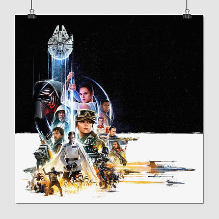 Плакат "Зоряні Війни: Бунтар Один, Star Wars: Rogue One (2016)", 60×60см, фото 1