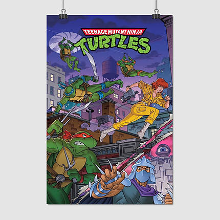 Плакат "Черепашки-ніндзя, Ninja Turtles, TMNT", 60×40см, фото 1