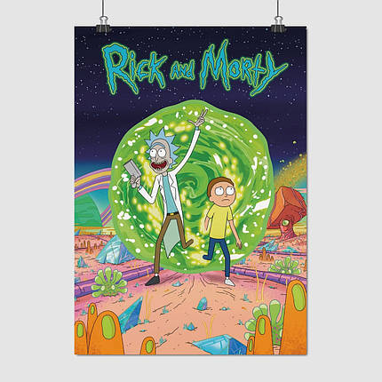 Плакат "Рік та Морті, Rick and Morty", 60×43см, фото 1