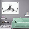 Плакат "Конор Макгрегор, стилізація, чорно-білий, Conor McGregor", 43×60см, фото 8