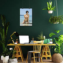 Плакат "Дівчина на пляжі у воді", 60×43см, фото 5