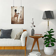 Плакат "Дівчина з мольбертом", 60×43см, фото 4