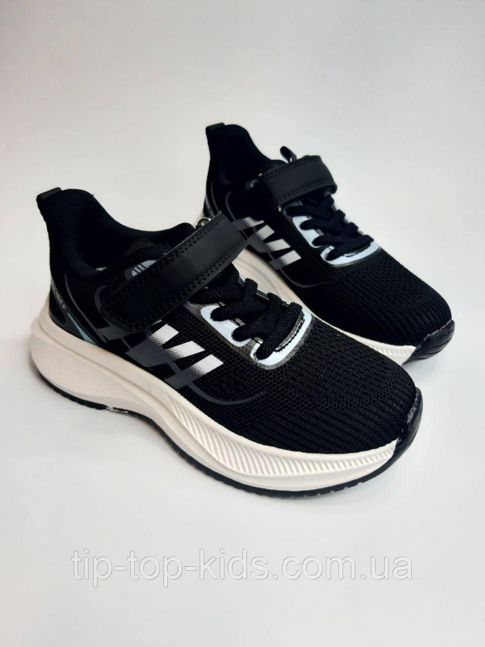 Кросівки для дівчинки Clibee 354 ЕС bl-white чорні р.31-36, фото 1