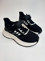 Кросівки для дівчинки Clibee 354 ЕС bl-white чорні р.31-36