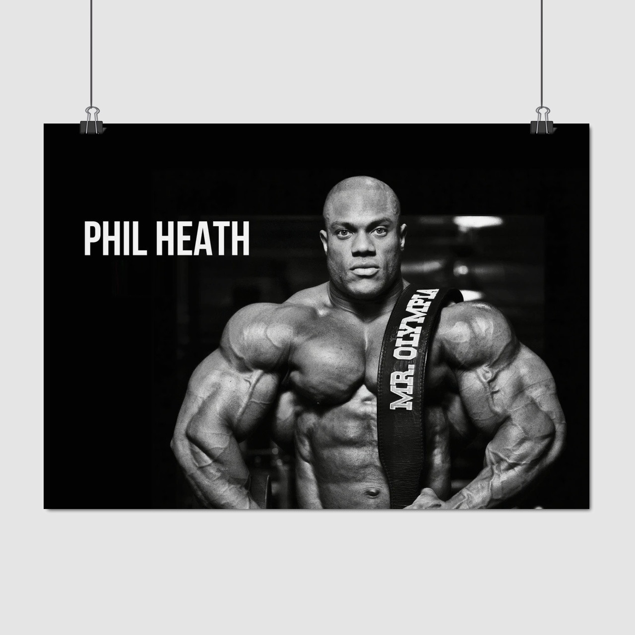 Плакат "Філ Хіт, бодибілдер, Phil Heath", 43×60см