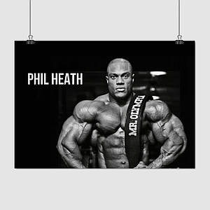 Плакат "Філ Хіт, бодибілдер, Phil Heath", 43×60см