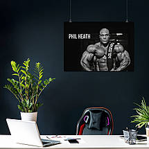 Плакат "Філ Хіт, бодибілдер, Phil Heath", 43×60см, фото 4