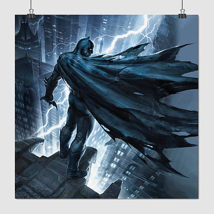 Плакат "Бетмен, Людина-кажан, Batman", 60×60см, фото 1