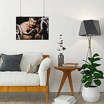 Плакат "Бодібілдер зі штангою", 43×60см, фото 5