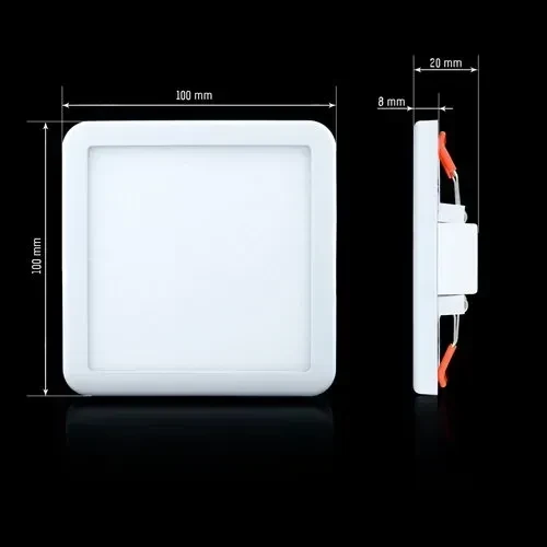 LED світильник врізний квадратний 9W Biom СL-S9W-5/2 5000К