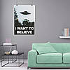 Плакат "Цілком таємно, серіал, X-Files, I want to believe", 60×43см, фото 8