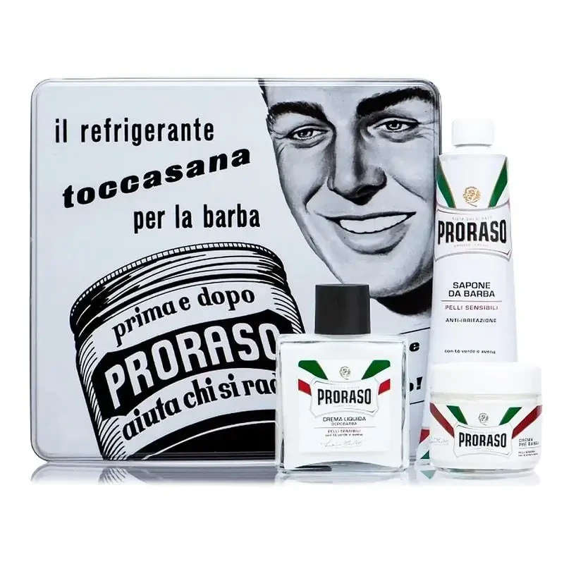 Набір для гоління Proraso Vintage Selection Toccasana в металевій коробці, фото 1