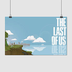 Плакат "Останні з нас, піксель-арт, Last Of Us, pixelart", 37×60см