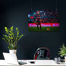 Плакат "Футболіст Ліонель Мессі, ФК Барселона, Lionel Messi, Barcelona", 43×60см, фото 3