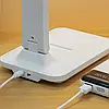 Настільна лампа з одним плафоном та дисплеєм 4в1, 7W, від USB / Сенсорна світлодіодна лампа на акумуляторі, фото 5