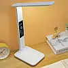 Настільна лампа з одним плафоном та дисплеєм 4в1, 7W, від USB / Сенсорна світлодіодна лампа на акумуляторі, фото 2