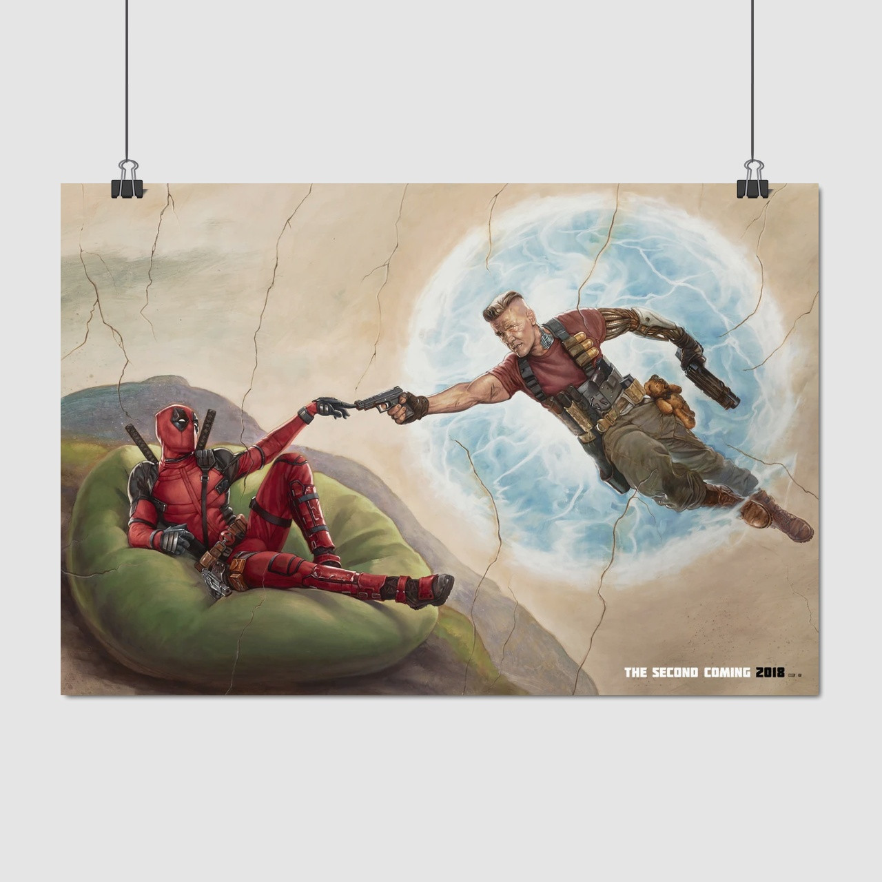 Плакат "Дедпул та Кейбл, Deadpool, Cable", 41×60см