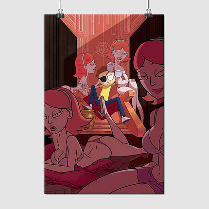 Плакат "Злий Морті та Джесіки, Rick and Morty", 60×40см, фото 1