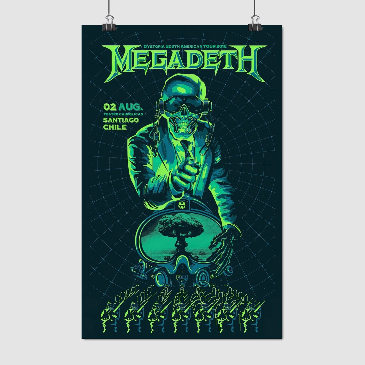Плакат "Megadeth", 60×38см