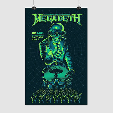 Плакат "Megadeth", 60×38см, фото 1