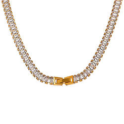 Позолочене кольє з камінням "Мерехтіння"