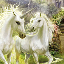 Плакат "Три єдинороги на галявині", 40×60см, фото 2