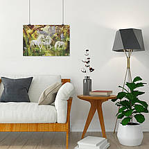 Плакат "Три єдинороги на галявині", 40×60см, фото 4