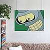 Плакат "Футурама, Бендер, Futurama, Bender", 43×60см, фото 6