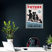 Плакат "Футурама, Futurama, Future is today", 60×43см, фото 4