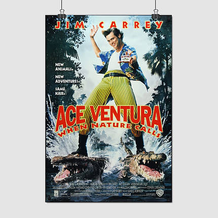 Плакат "Ейс Вентура 2, Ace Ventura 2 (1995)", 60×43см, фото 1