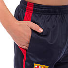 Костюм спортивний дитячий із символікою футбольного клубу BARCELONA кофта на блискавці та штани LIDONG LD-6130K-BS, фото 7