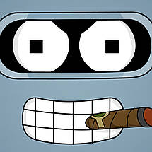 Плакат "Футурама, Бендер, Futurama, Bender", 43×60см, фото 3